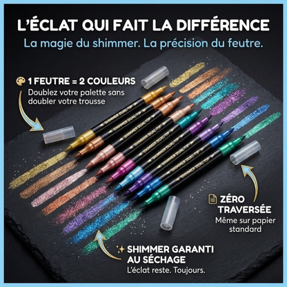 L'ÉCLAT'ART™ — Feutres Shimmer Pailletés